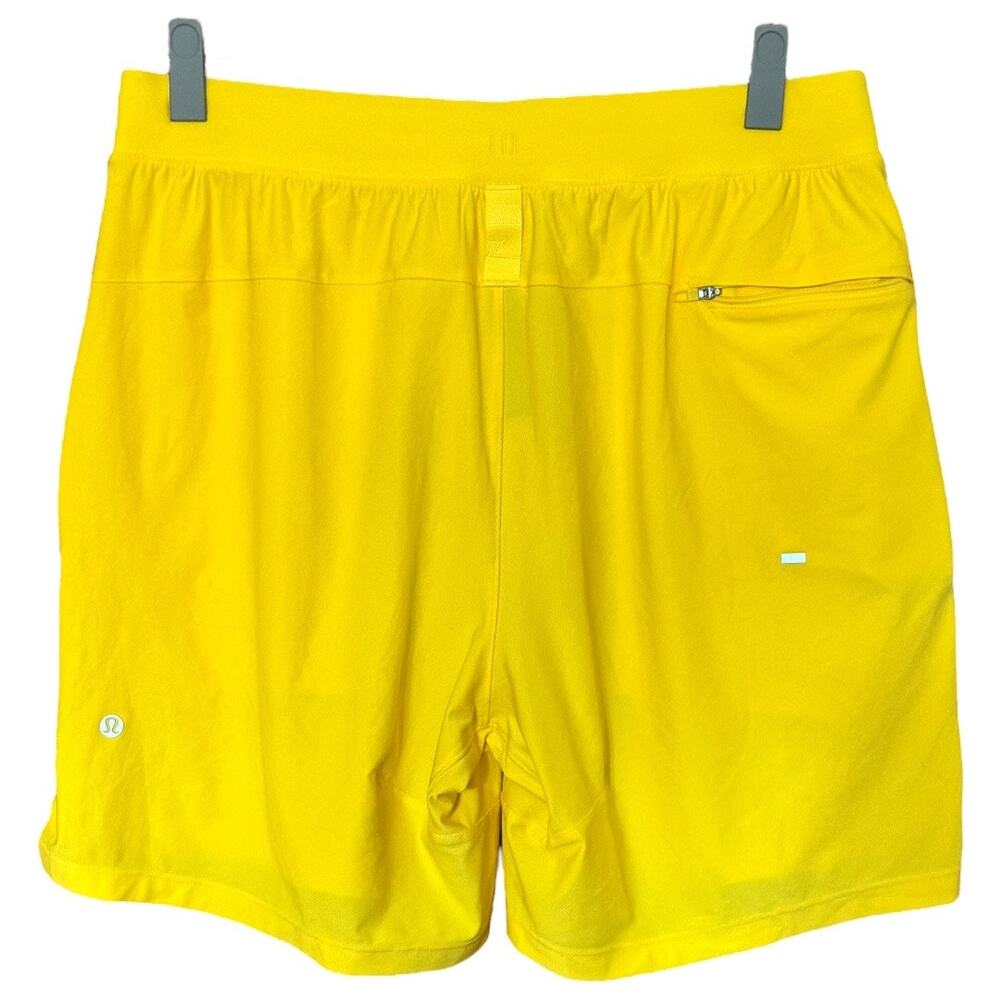 Lululemon License to Train Linerless Yellow Pique Short 7" - Picture 3 of 9